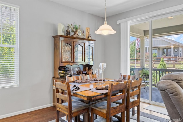 15895 Columbine St, Thornton, CO 80602 - dining room featuring wood finished floors and baseboards