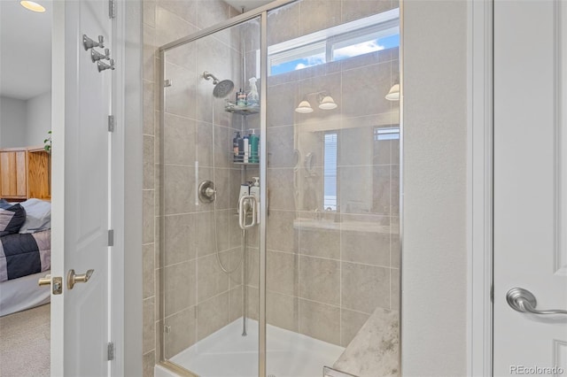 15895 Columbine St, Thornton, CO 80602 - full bathroom featuring connected bathroom and a shower stall