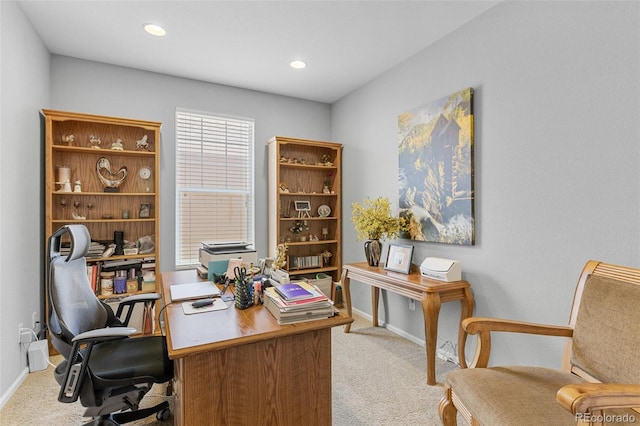 15895 Columbine St, Thornton, CO 80602 - office area featuring carpet and recessed lighting