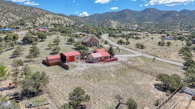 10199 W Cheyenne Cir, Salida, CO 81201 - aerial view of property and surrounding area featuring a mountain backdrop