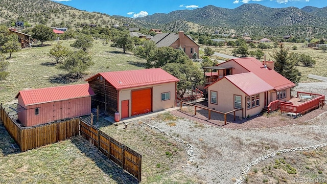 10199 W Cheyenne Cir, Salida, CO 81201 - view from above of property featuring a mountain backdrop