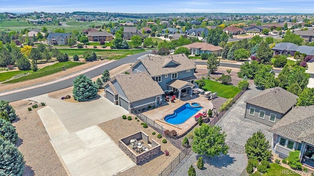 8655 E 130th Ave, Thornton, CO 80602 - aerial view of residential area with a pool