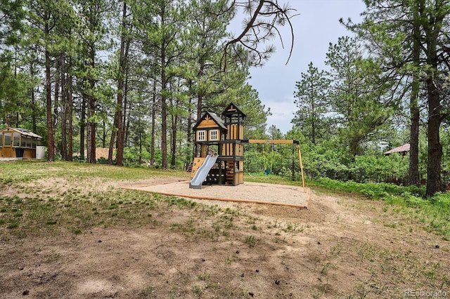 7312 Marshall Rd, Larkspur, CO 80118 - view of jungle gym