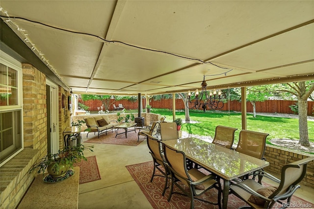view of patio / terrace with outdoor dining space