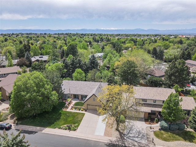 aerial perspective of suburban area