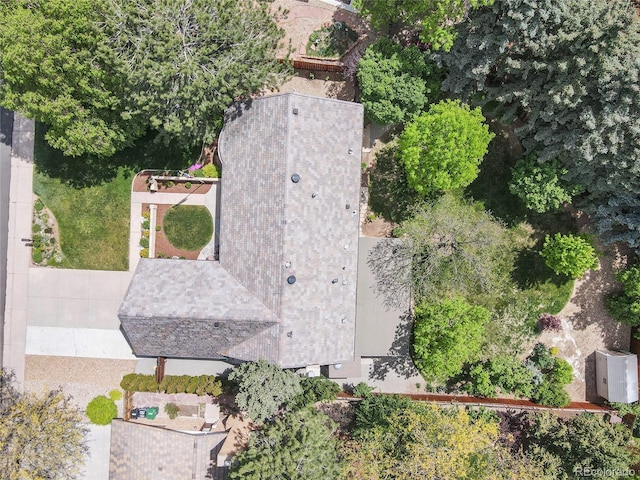 view from above of property