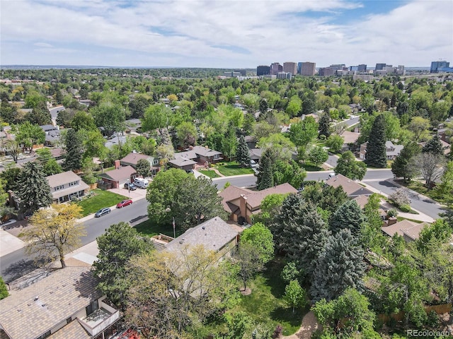 aerial perspective of suburban area