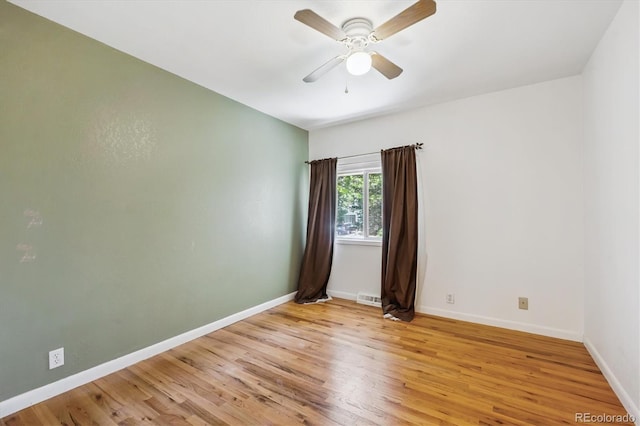 3871 W Saratoga Ave, Littleton, CO 80123 - empty room featuring light wood-style floors and a ceiling fan