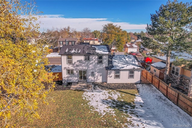 view of rear view of property