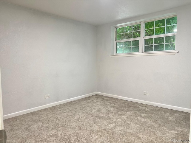 view of carpeted empty room