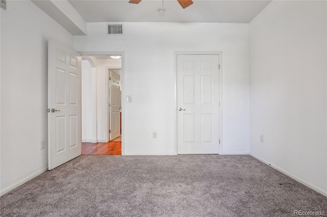 17442 Nature Walk Trl Unit 107, Parker, CO 80134 - unfurnished bedroom with carpet and ceiling fan