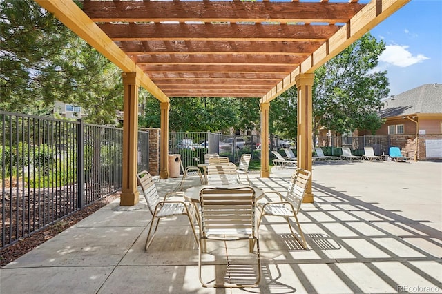 17442 Nature Walk Trl Unit 107, Parker, CO 80134 - view of patio / terrace with a pergola