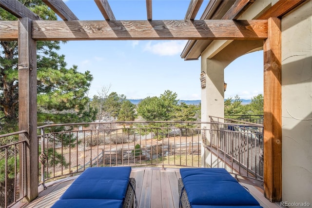 view of balcony