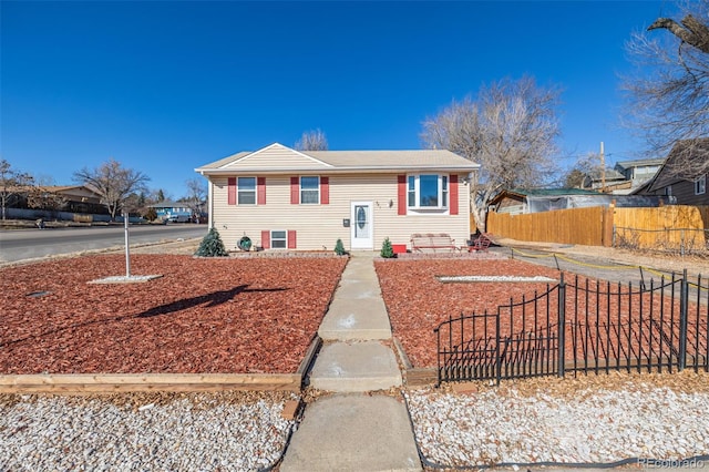 view of front of home