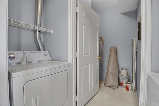 view of laundry room