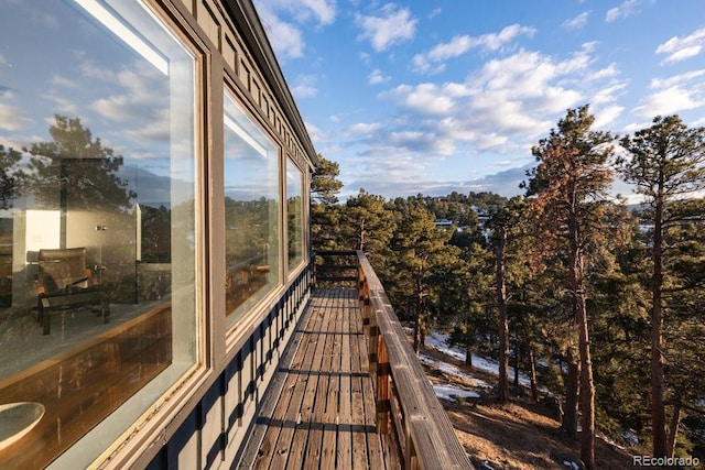 view of balcony