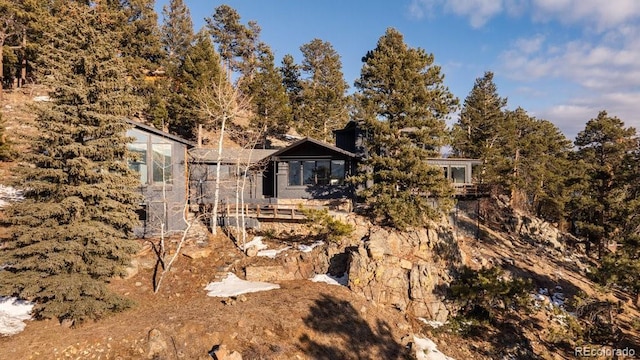 view of back of property