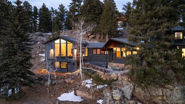 view of rear view of house