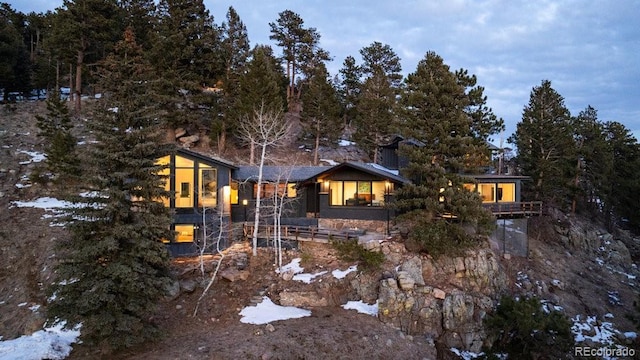 view of front of home