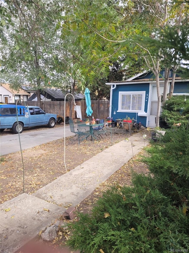 view of front of home