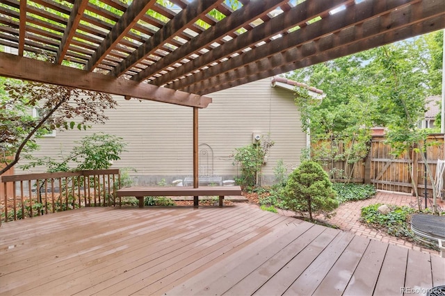 1449 Braewood Ave, Highlands Ranch, CO 80129 - wooden terrace with a pergola