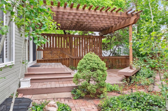 1449 Braewood Ave, Highlands Ranch, CO 80129 - wooden deck featuring a pergola