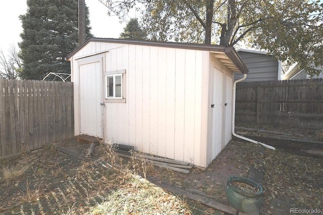 view of outbuilding