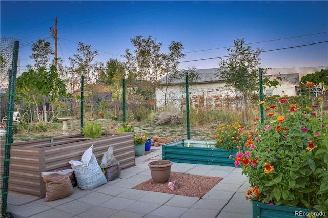 view of patio with fence