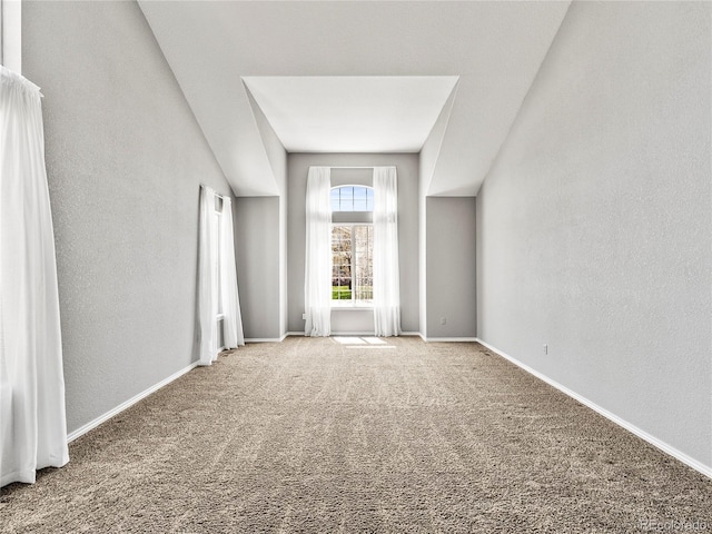 unfurnished living room featuring carpet floors