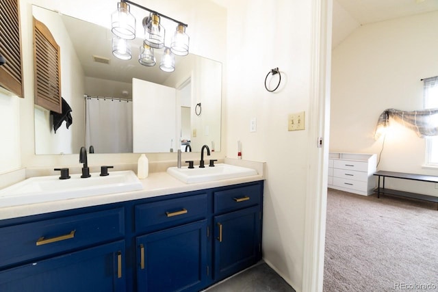 bathroom with vanity