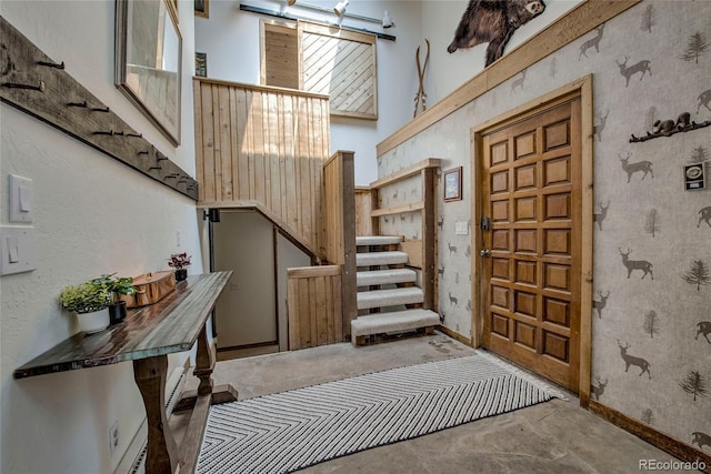 68 Starlit Ln, Blue River, CO 80424 - entryway featuring baseboards and stairs
