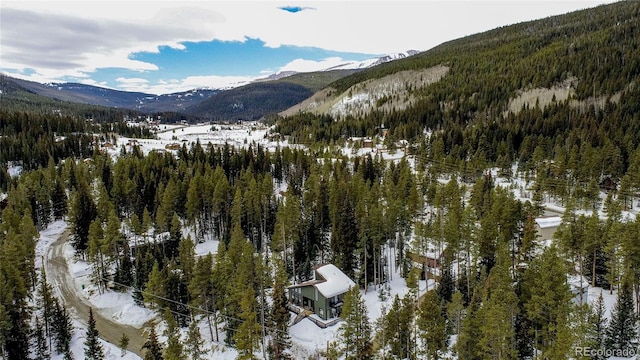 68 Starlit Ln, Blue River, CO 80424 - mountain view featuring a forest view