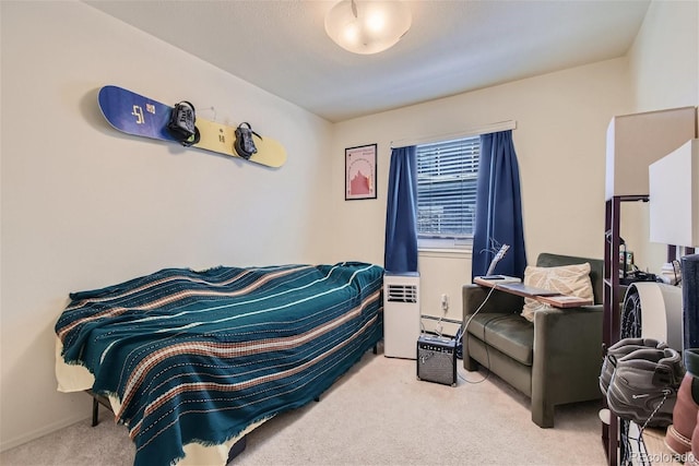 bedroom featuring carpet flooring