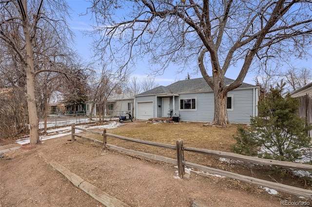 ranch-style house with a garage