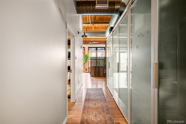 2955 Inca St Unit 2P, Denver, CO 80202 - corridor with wood finished floors