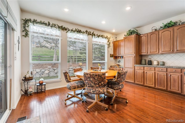 dining room featuring hardwood / wood-style floors