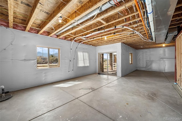 view of basement