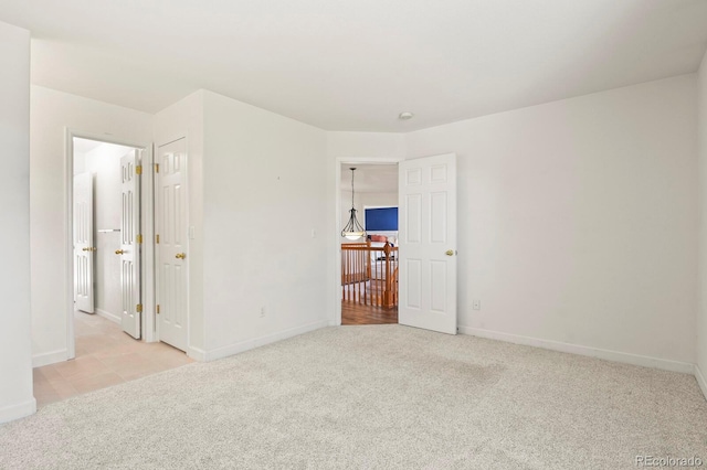 view of carpeted empty room