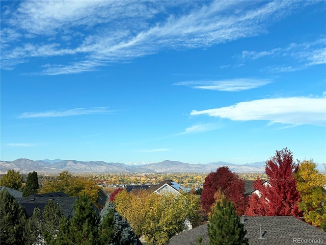 view of mountain feature