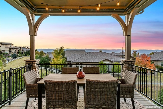 10731 Featherwalk Ln, Highlands Ranch, CO 80126 - balcony featuring a residential view and outdoor dining area