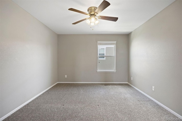 12210 Pine Post Dr, Parker, CO 80138 - spare room featuring carpet, ceiling fan, and baseboards