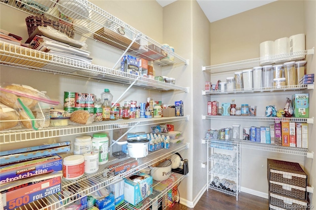 view of pantry