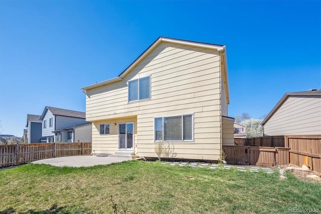 4965 Collinsville Pl, Highlands Ranch, CO 80130 - back of property featuring entry steps and a patio area