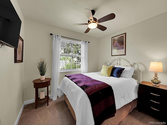5319 E Davies Dr, Centennial, CO 80122 - carpeted bedroom with baseboards and a ceiling fan