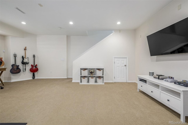 3433 N Wabash St, Denver, CO 80238 - interior space with recessed lighting and light carpet