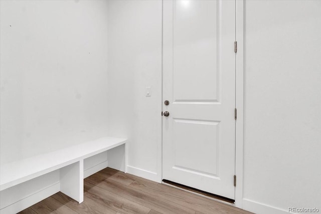 5045 Preserve Pl, Firestone, CO 80504 - mudroom with wood finished floors and baseboards