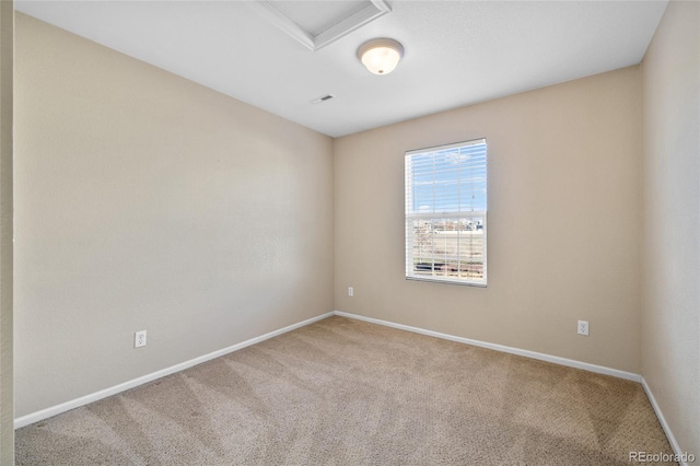 unfurnished room with carpet