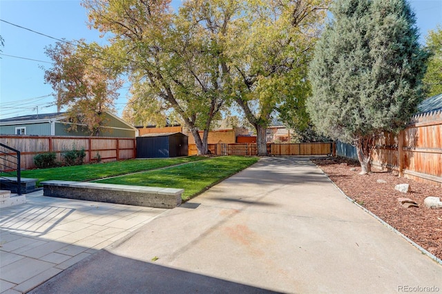 exterior space featuring a front lawn