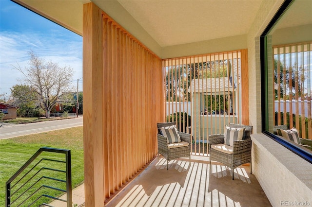 view of sunroom