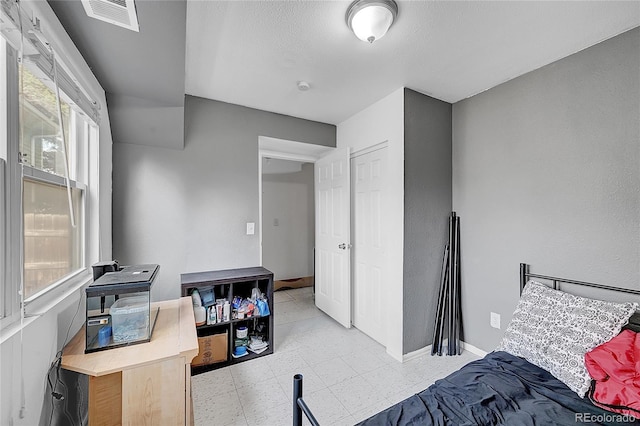 bedroom featuring multiple windows